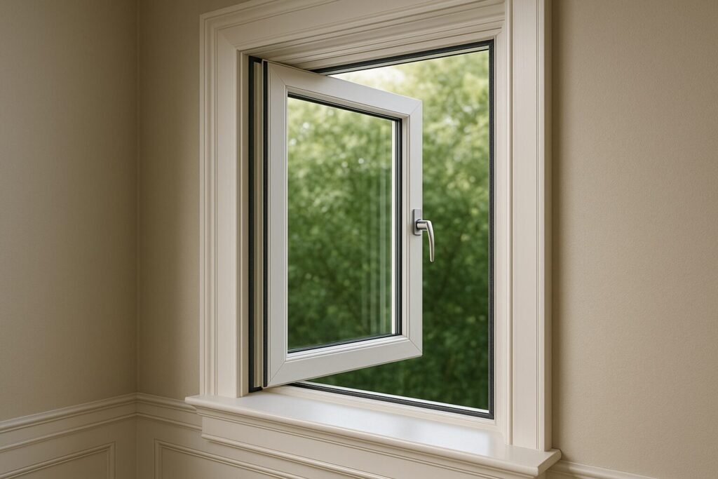 Casement window weatherstripping replacement